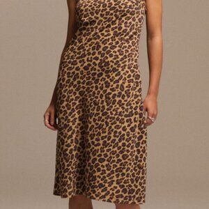 Abercrombie & Fitch Brown and Black Spaghetti Strap Slip Dress